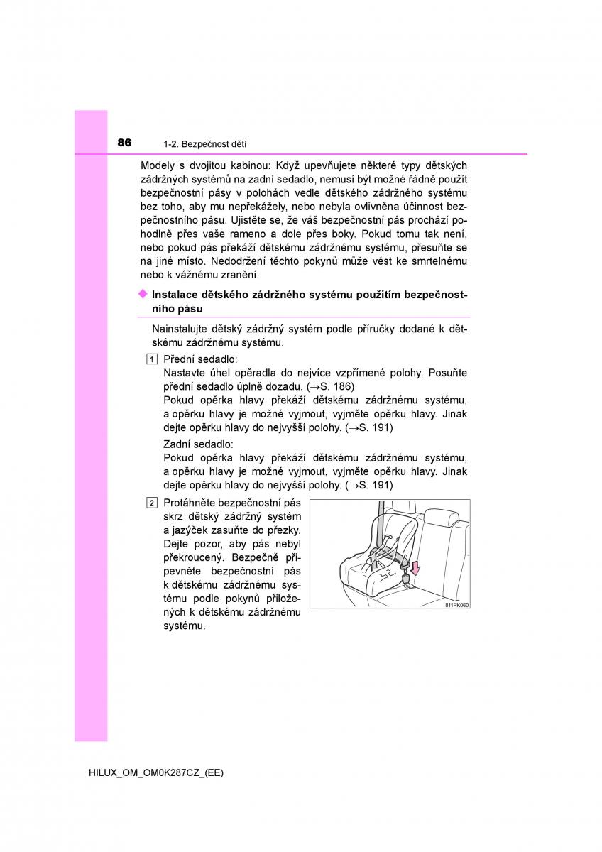 Toyota Hilux VIII 8 AN120 AN130 navod k obsludze / page 86