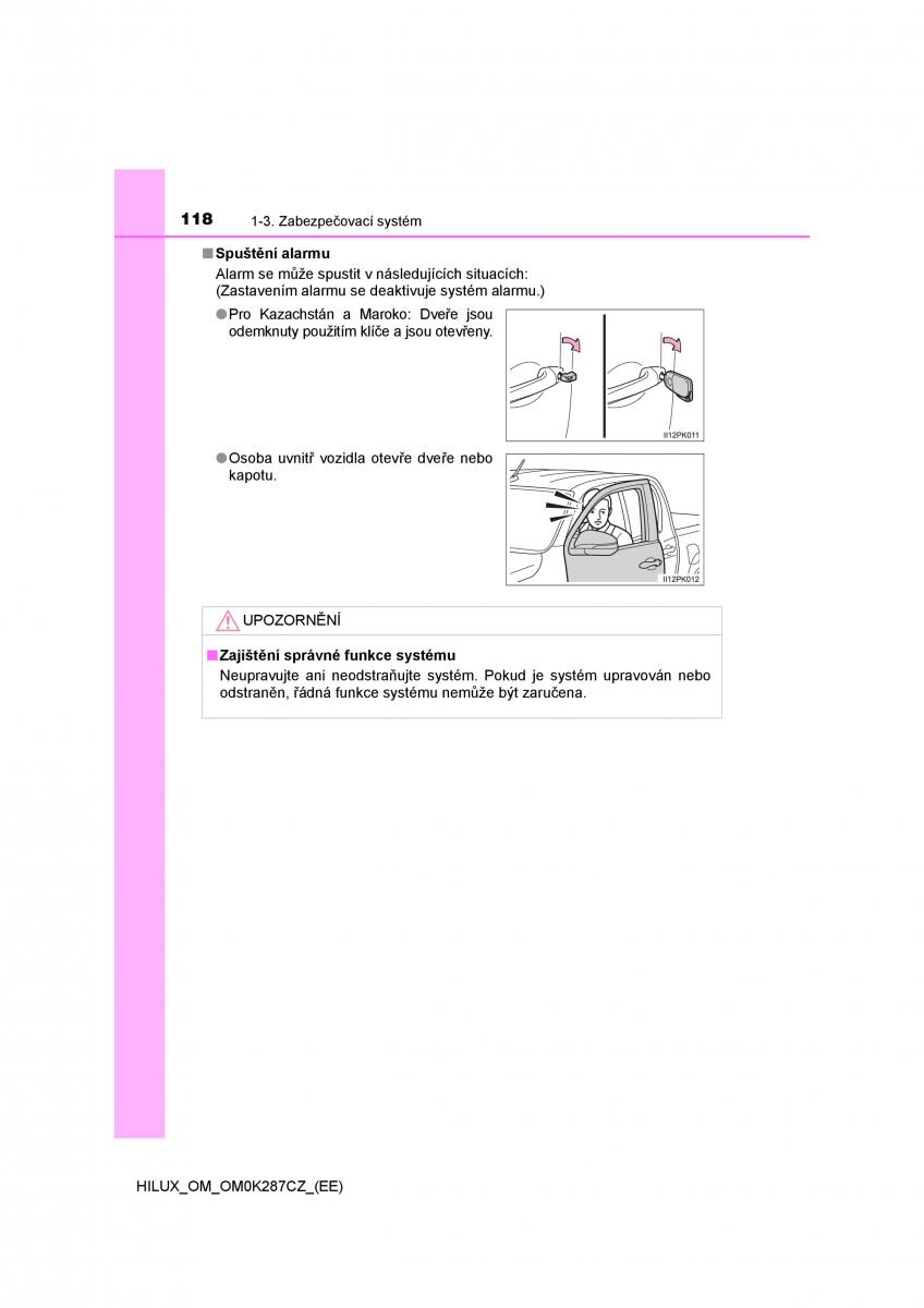 Toyota Hilux VIII 8 AN120 AN130 navod k obsludze / page 118