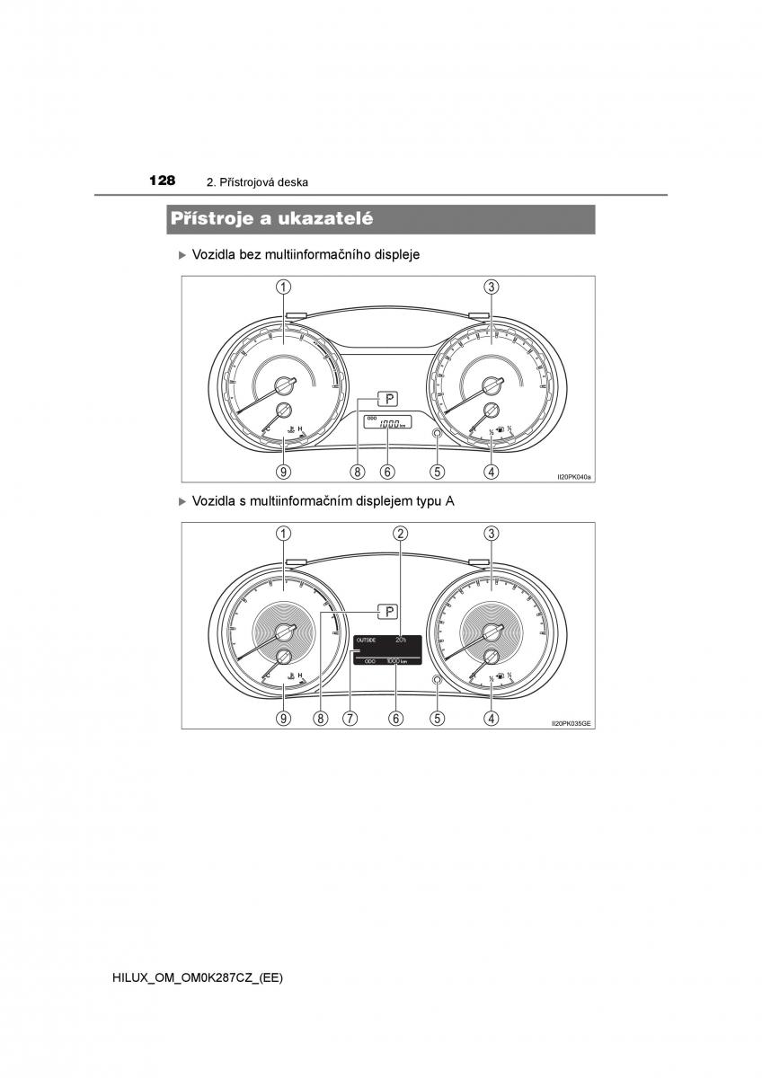 Toyota Hilux VIII 8 AN120 AN130 navod k obsludze / page 128