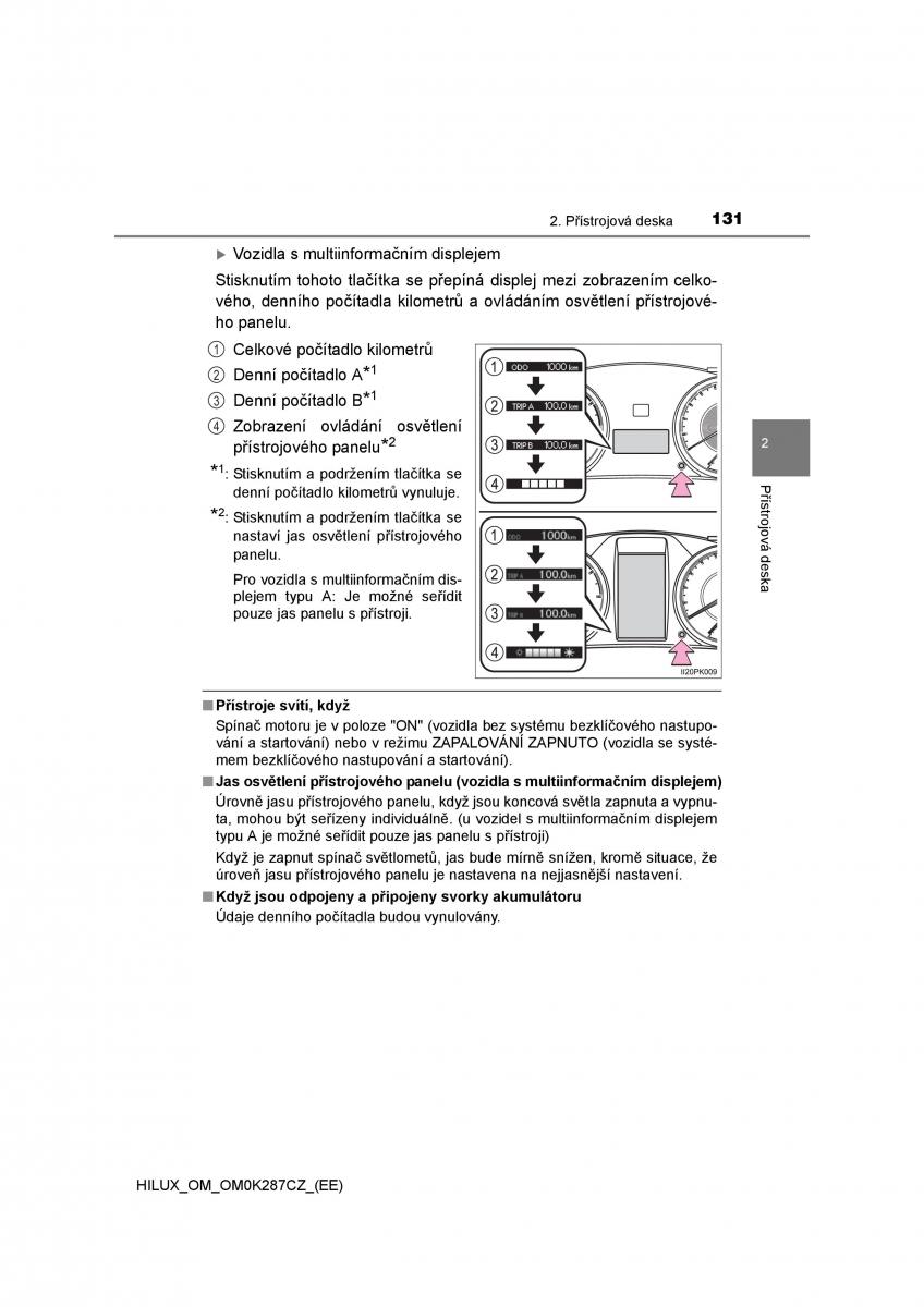 Toyota Hilux VIII 8 AN120 AN130 navod k obsludze / page 131