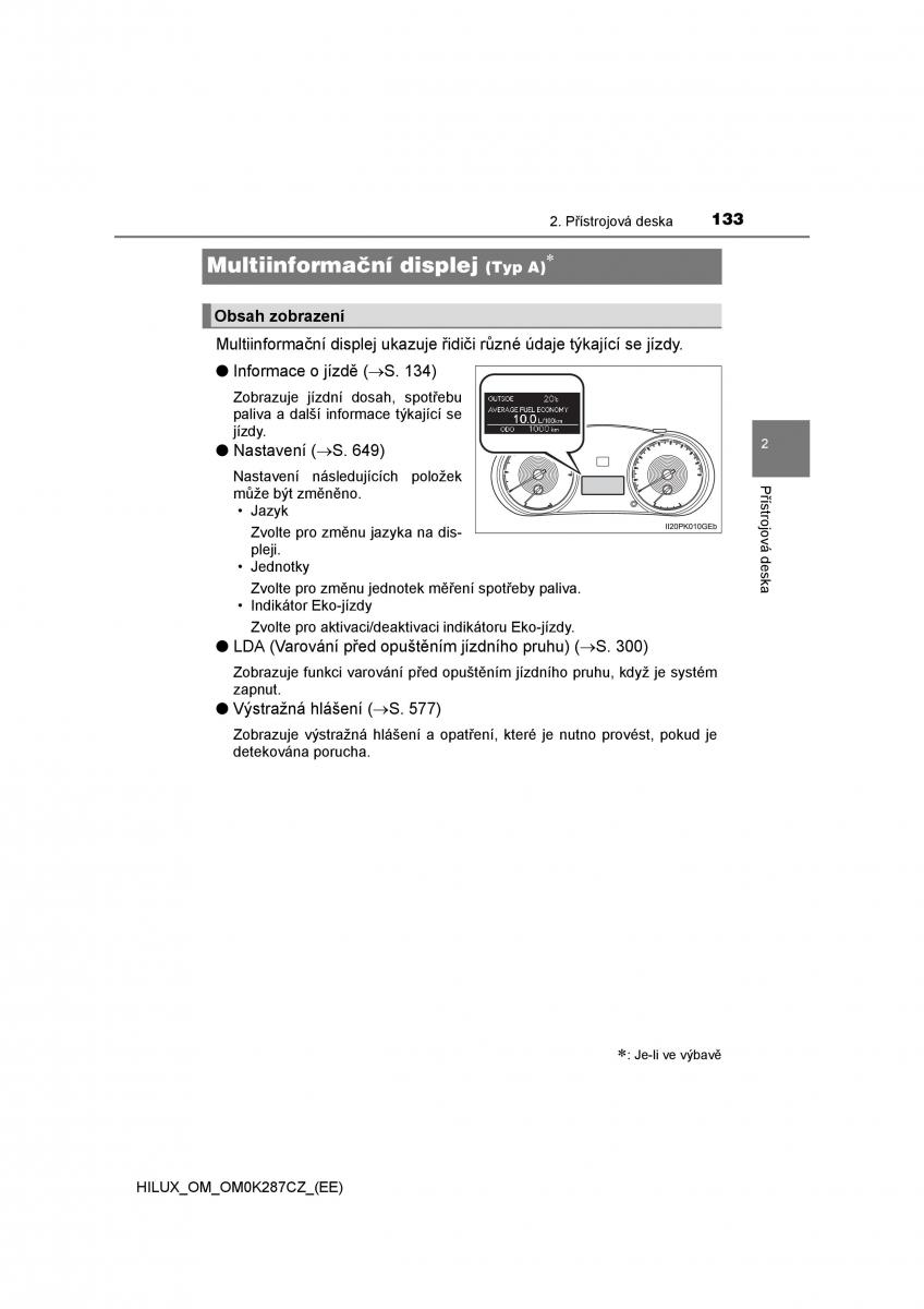 Toyota Hilux VIII 8 AN120 AN130 navod k obsludze / page 133