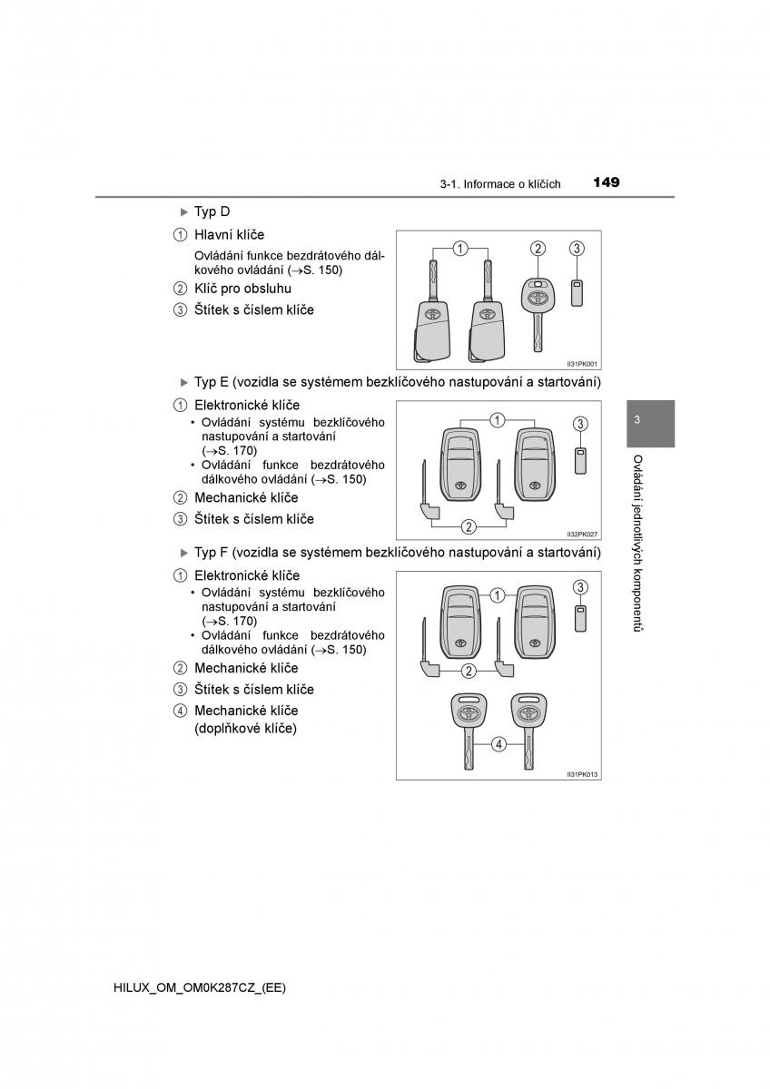 Toyota Hilux VIII 8 AN120 AN130 navod k obsludze / page 149