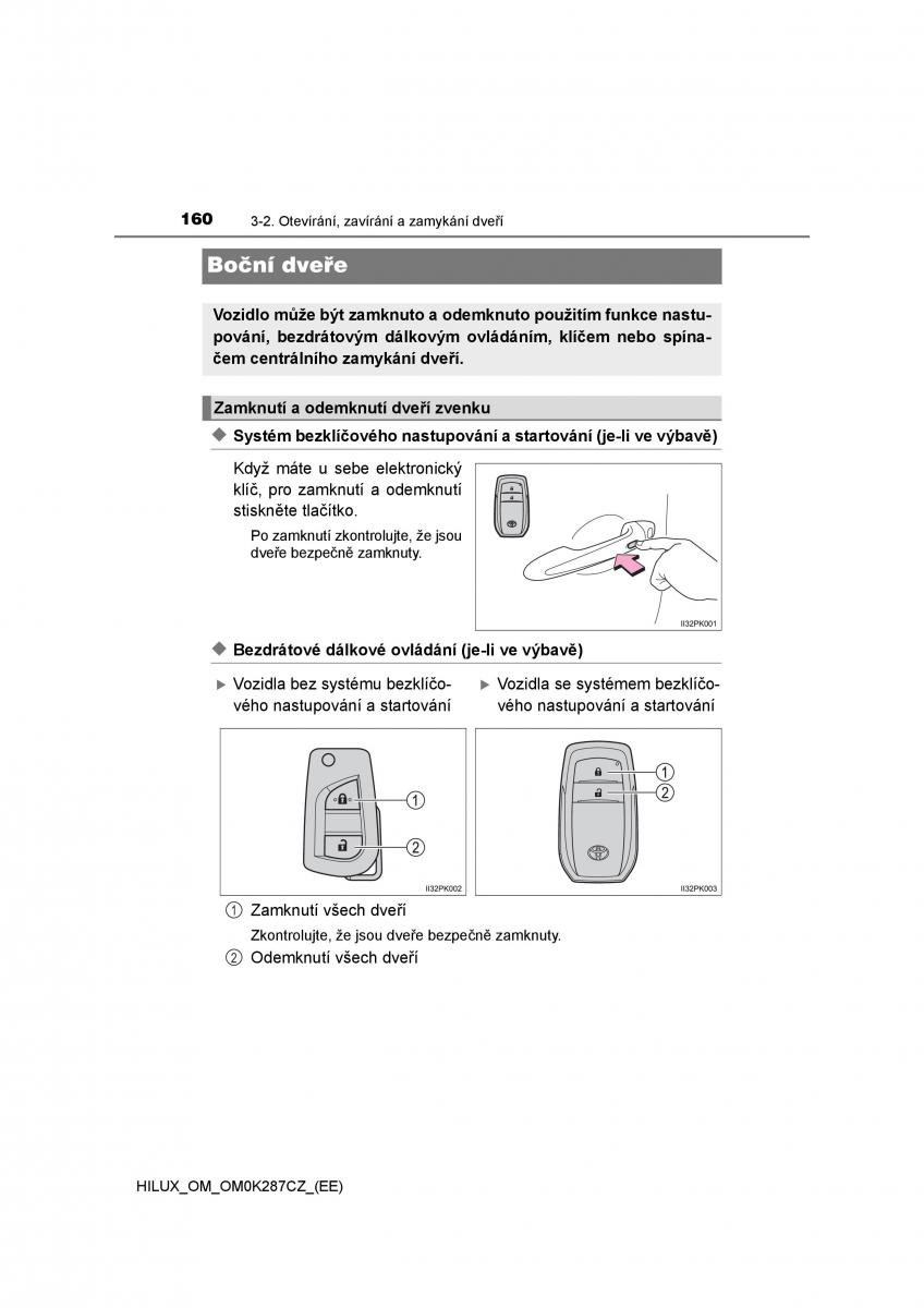 Toyota Hilux VIII 8 AN120 AN130 navod k obsludze / page 160