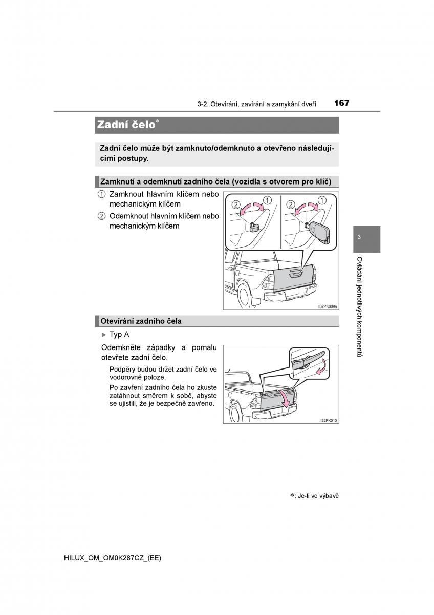 Toyota Hilux VIII 8 AN120 AN130 navod k obsludze / page 167