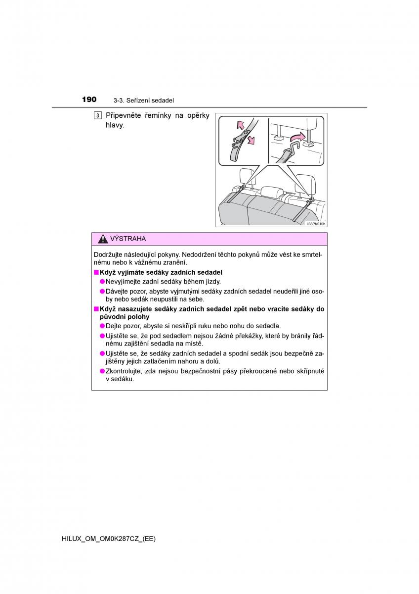 Toyota Hilux VIII 8 AN120 AN130 navod k obsludze / page 190