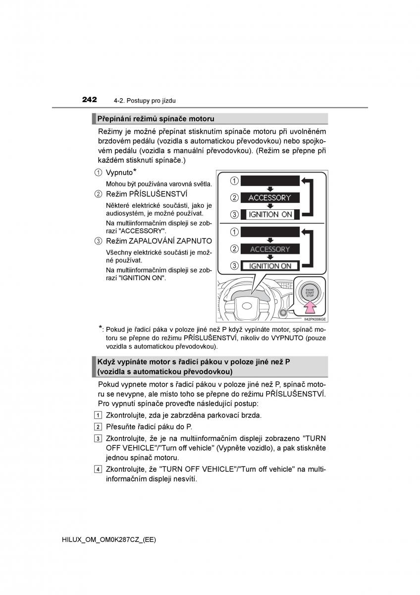 Toyota Hilux VIII 8 AN120 AN130 navod k obsludze / page 242