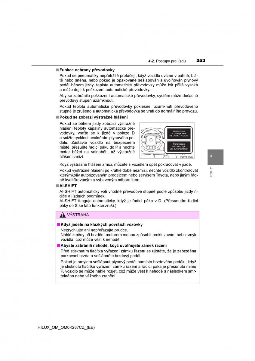 Toyota Hilux VIII 8 AN120 AN130 navod k obsludze / page 253