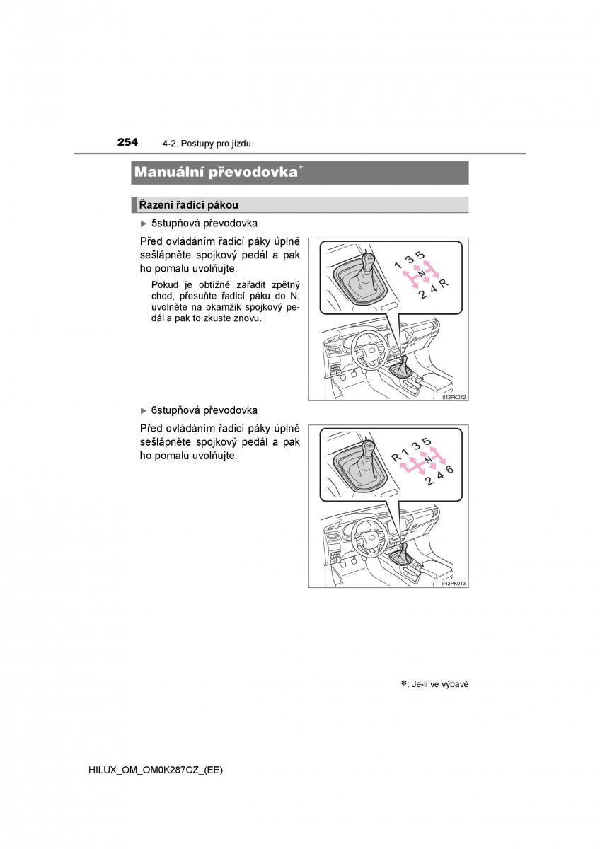 Toyota Hilux VIII 8 AN120 AN130 navod k obsludze / page 254