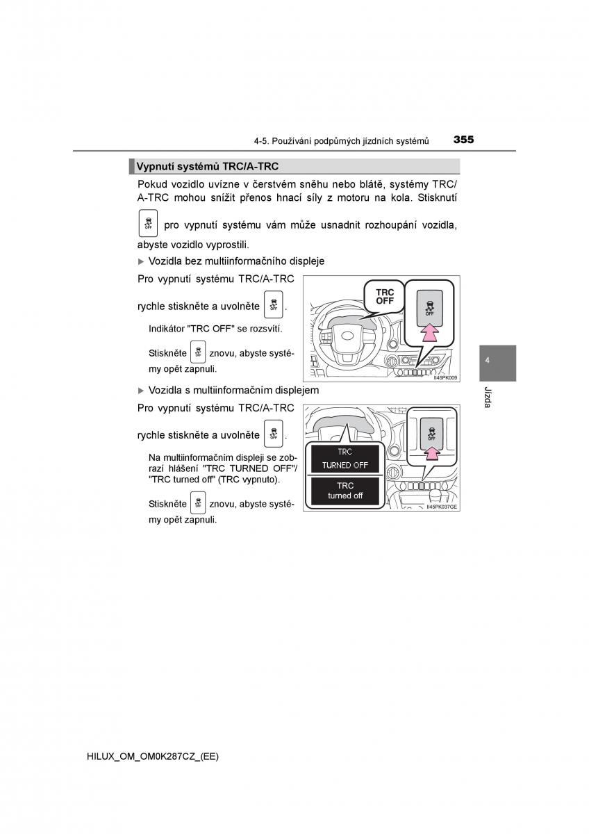 Toyota Hilux VIII 8 AN120 AN130 navod k obsludze / page 355