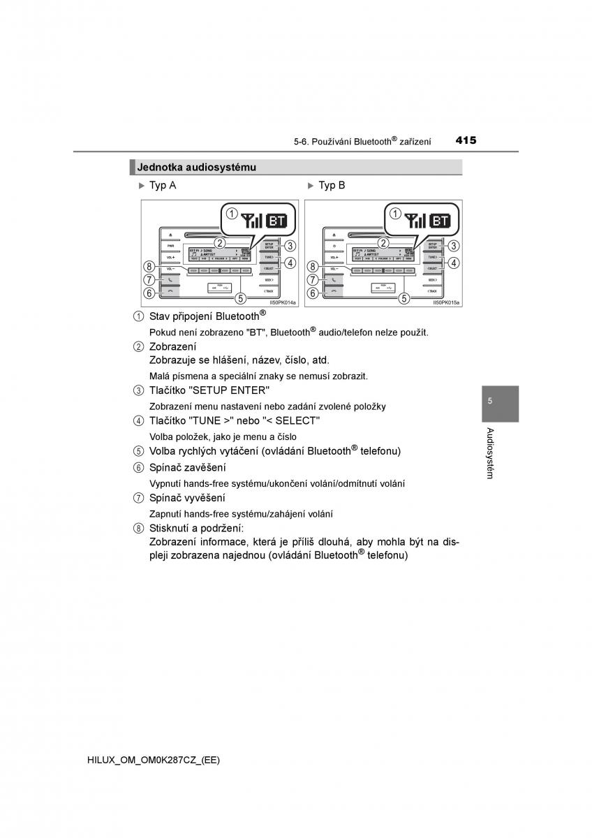 Toyota Hilux VIII 8 AN120 AN130 navod k obsludze / page 415