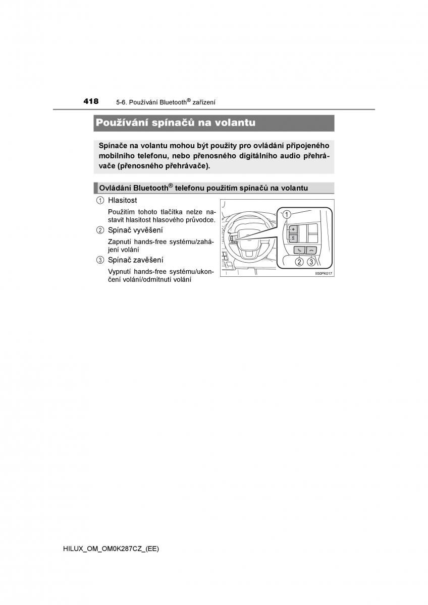 Toyota Hilux VIII 8 AN120 AN130 navod k obsludze / page 418