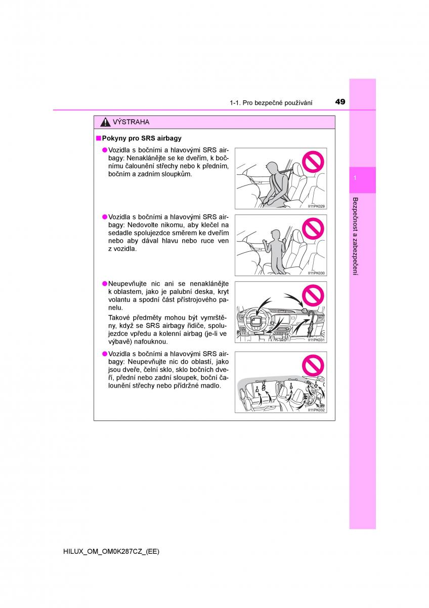 Toyota Hilux VIII 8 AN120 AN130 navod k obsludze / page 49