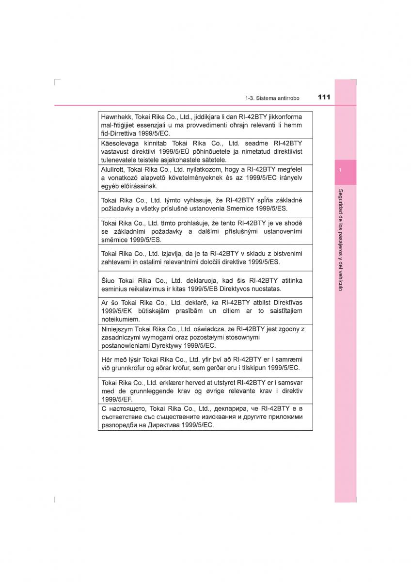 Toyota Hilux VIII 8 AN120 AN130 manual del propietario / page 111