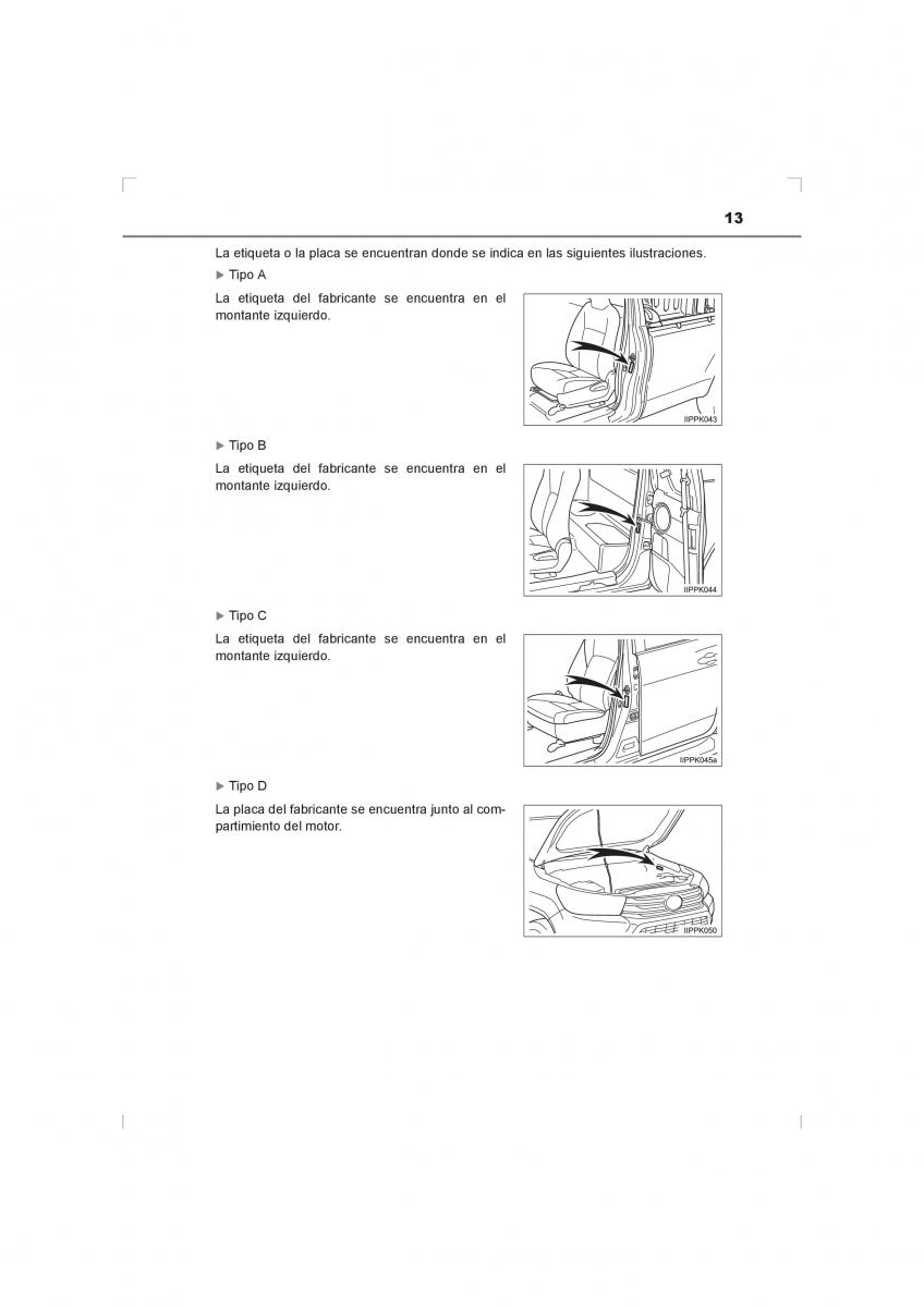 Toyota Hilux VIII 8 AN120 AN130 manual del propietario / page 13