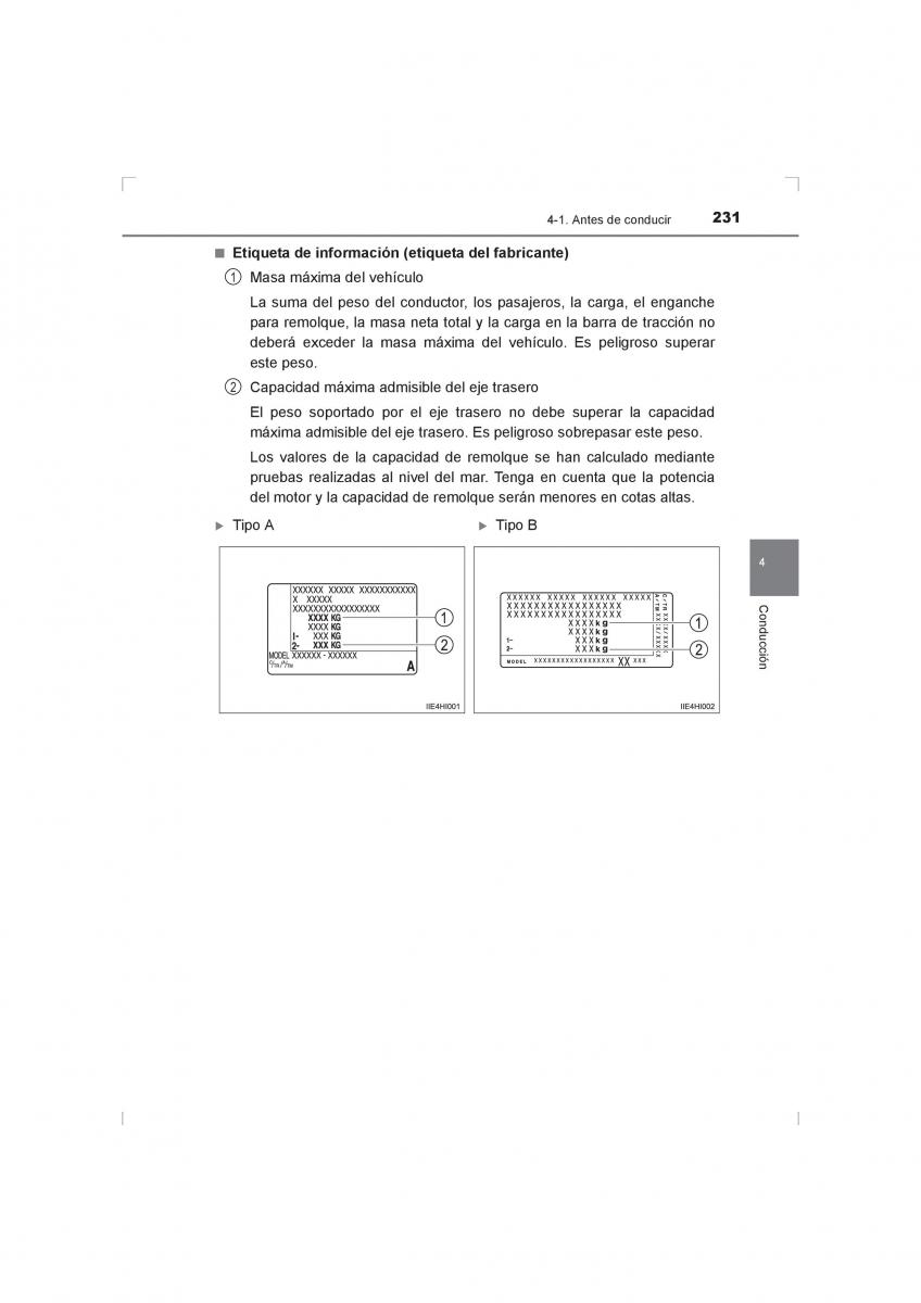 Toyota Hilux VIII 8 AN120 AN130 manual del propietario / page 231