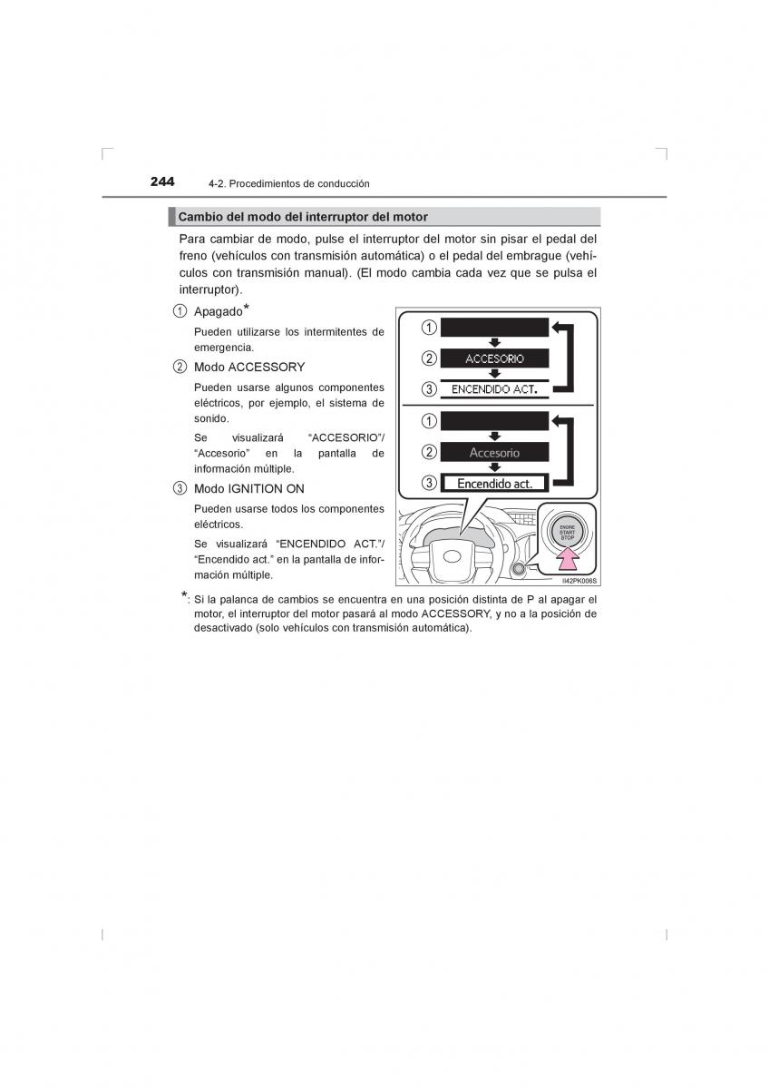 Toyota Hilux VIII 8 AN120 AN130 manual del propietario / page 244