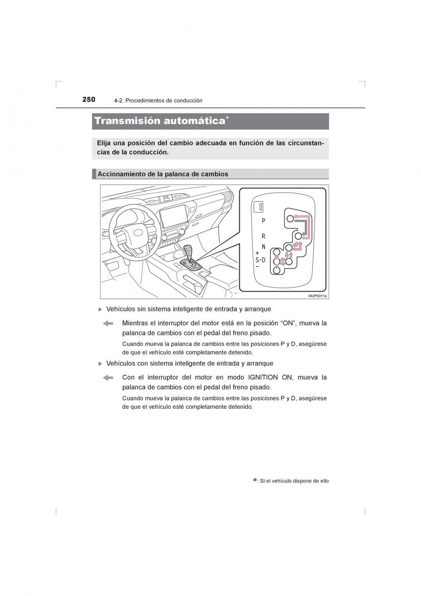 Toyota Hilux VIII 8 AN120 AN130 manual del propietario / page 250