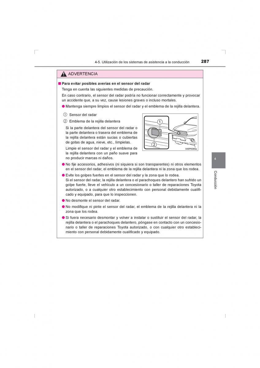 Toyota Hilux VIII 8 AN120 AN130 manual del propietario / page 287