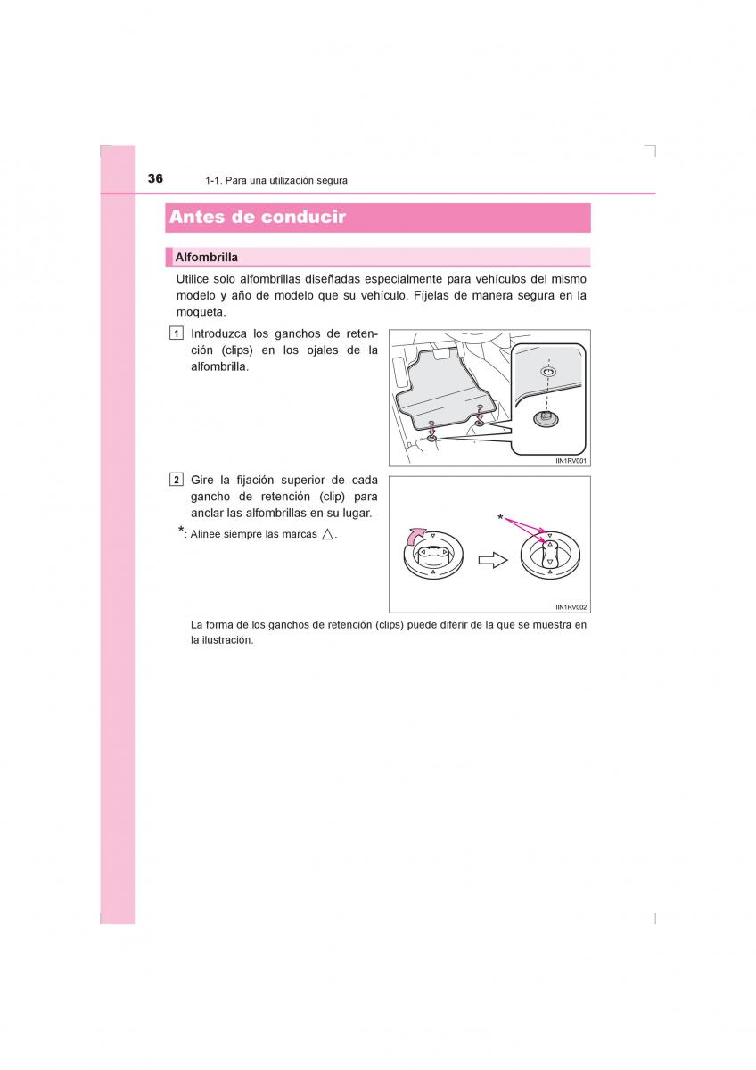 Toyota Hilux VIII 8 AN120 AN130 manual del propietario / page 36