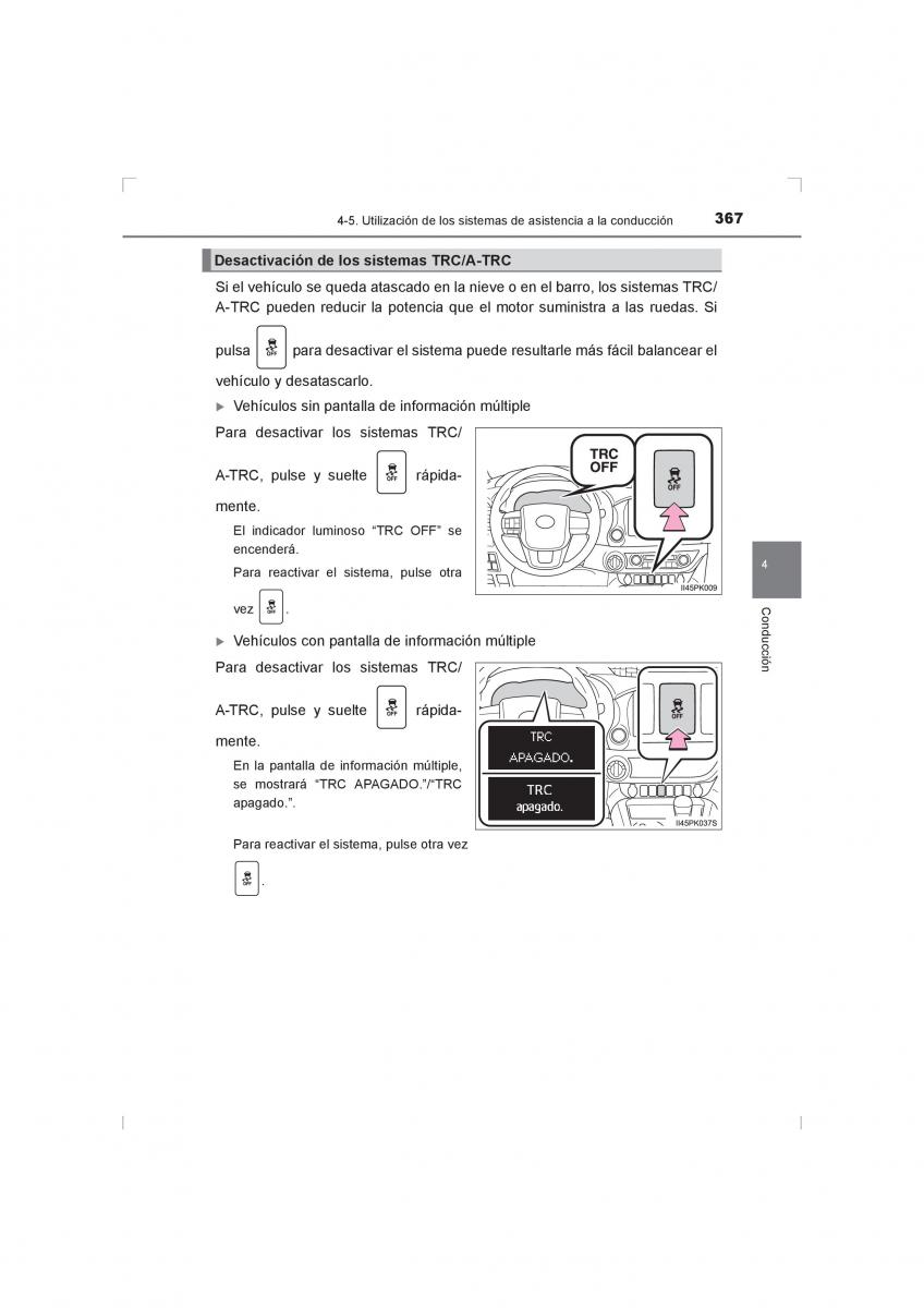 Toyota Hilux VIII 8 AN120 AN130 manual del propietario / page 367