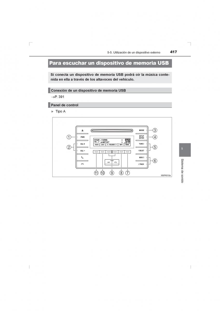 Toyota Hilux VIII 8 AN120 AN130 manual del propietario / page 417