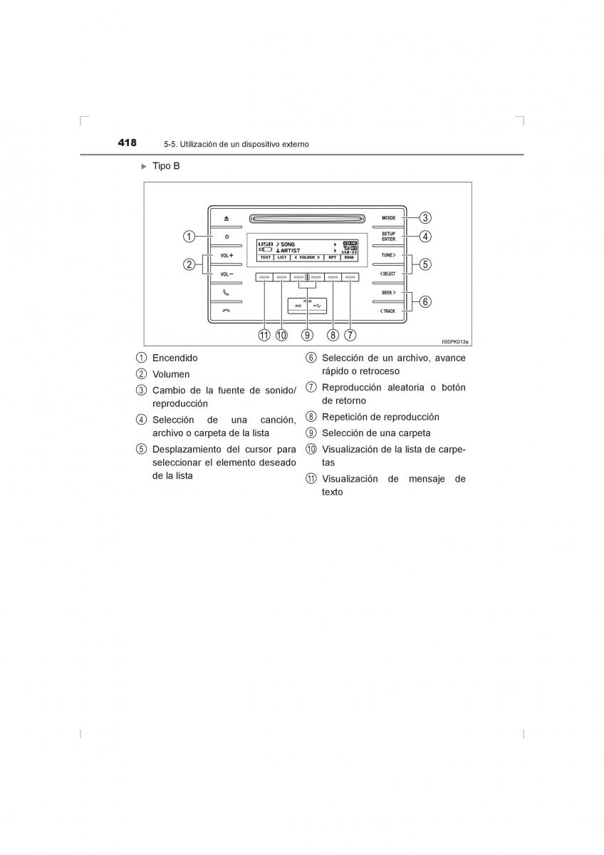 Toyota Hilux VIII 8 AN120 AN130 manual del propietario / page 418