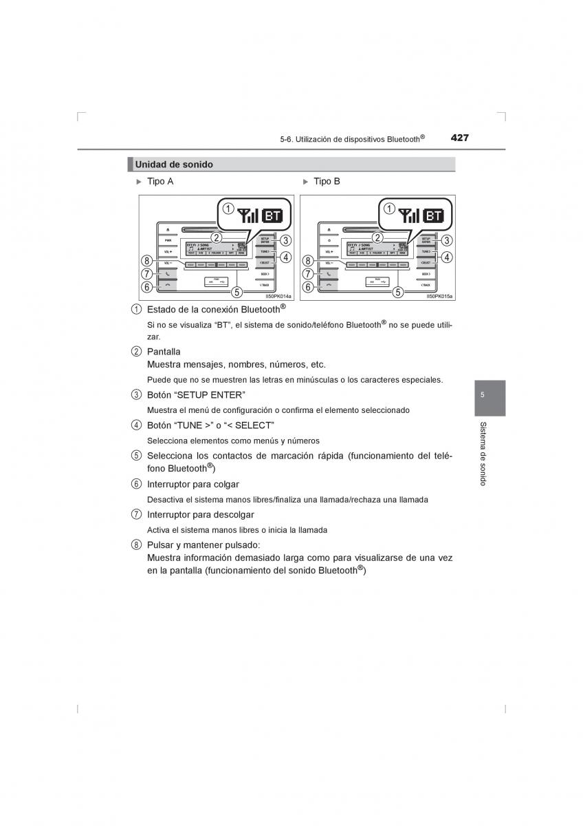 Toyota Hilux VIII 8 AN120 AN130 manual del propietario / page 427