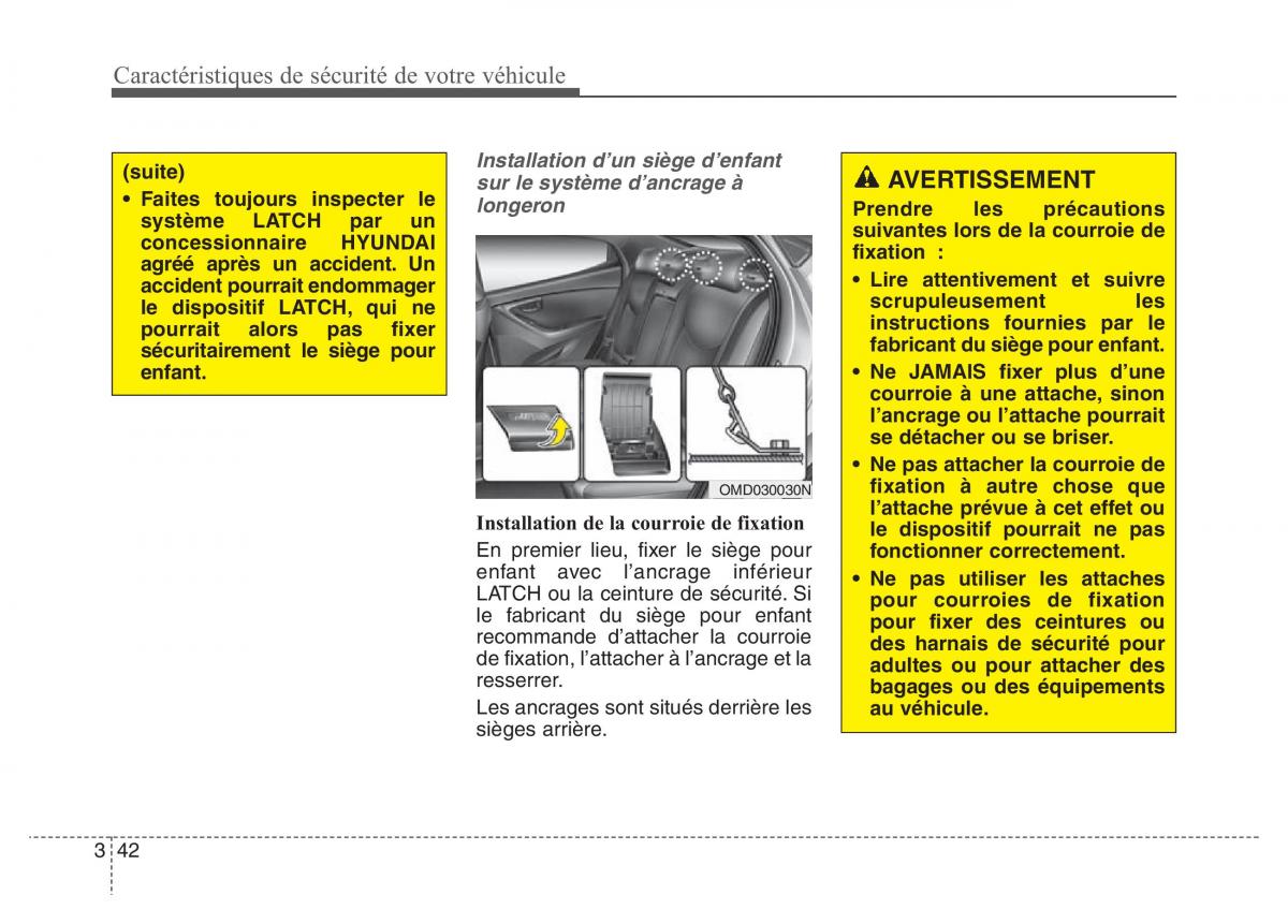 Hyundai Elantra V 5 i35 Avante MD manuel du proprietaire / page 61