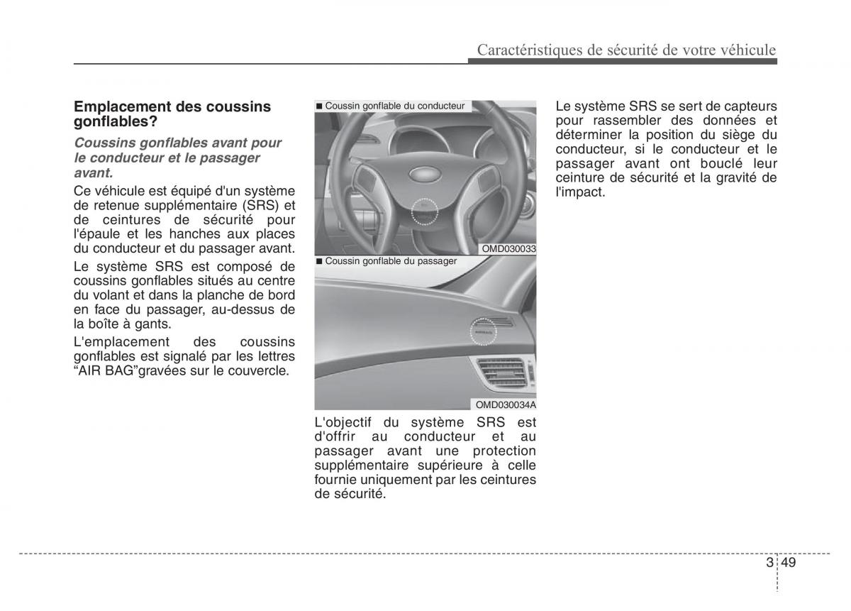 Hyundai Elantra V 5 i35 Avante MD manuel du proprietaire / page 68