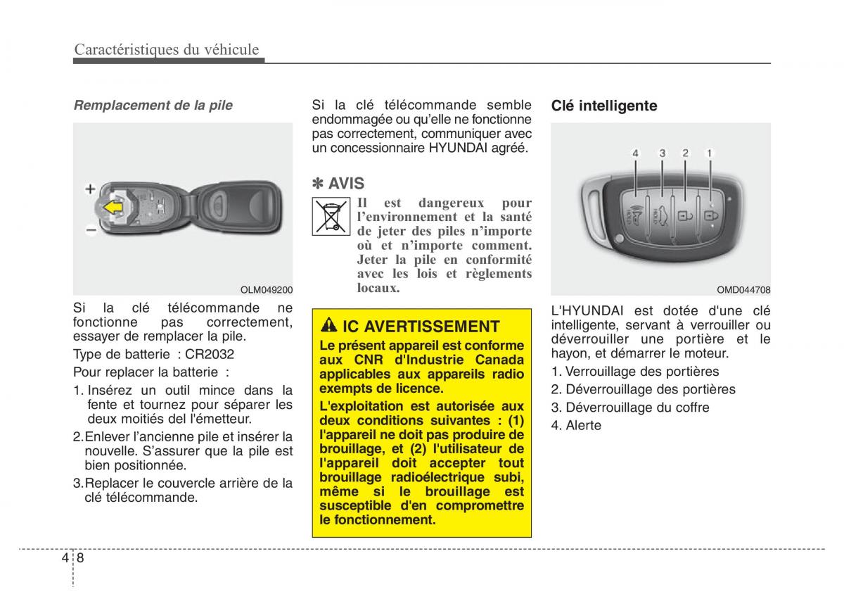 Hyundai Elantra V 5 i35 Avante MD manuel du proprietaire / page 98