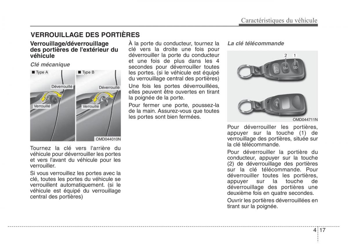 Hyundai Elantra V 5 i35 Avante MD manuel du proprietaire / page 107