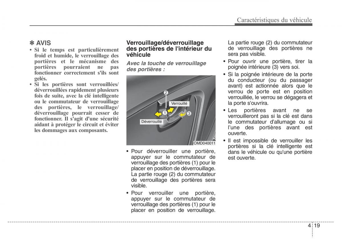 Hyundai Elantra V 5 i35 Avante MD manuel du proprietaire / page 109