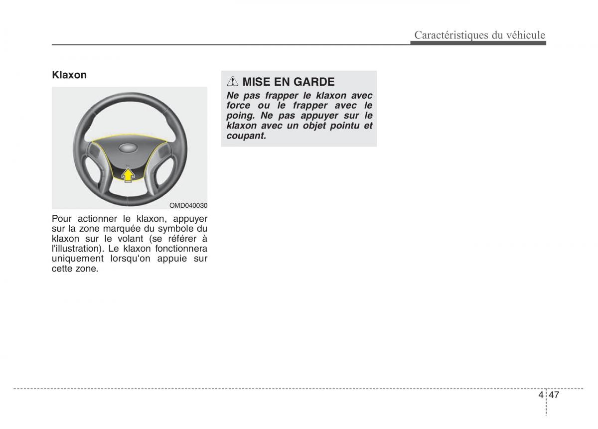 Hyundai Elantra V 5 i35 Avante MD manuel du proprietaire / page 137