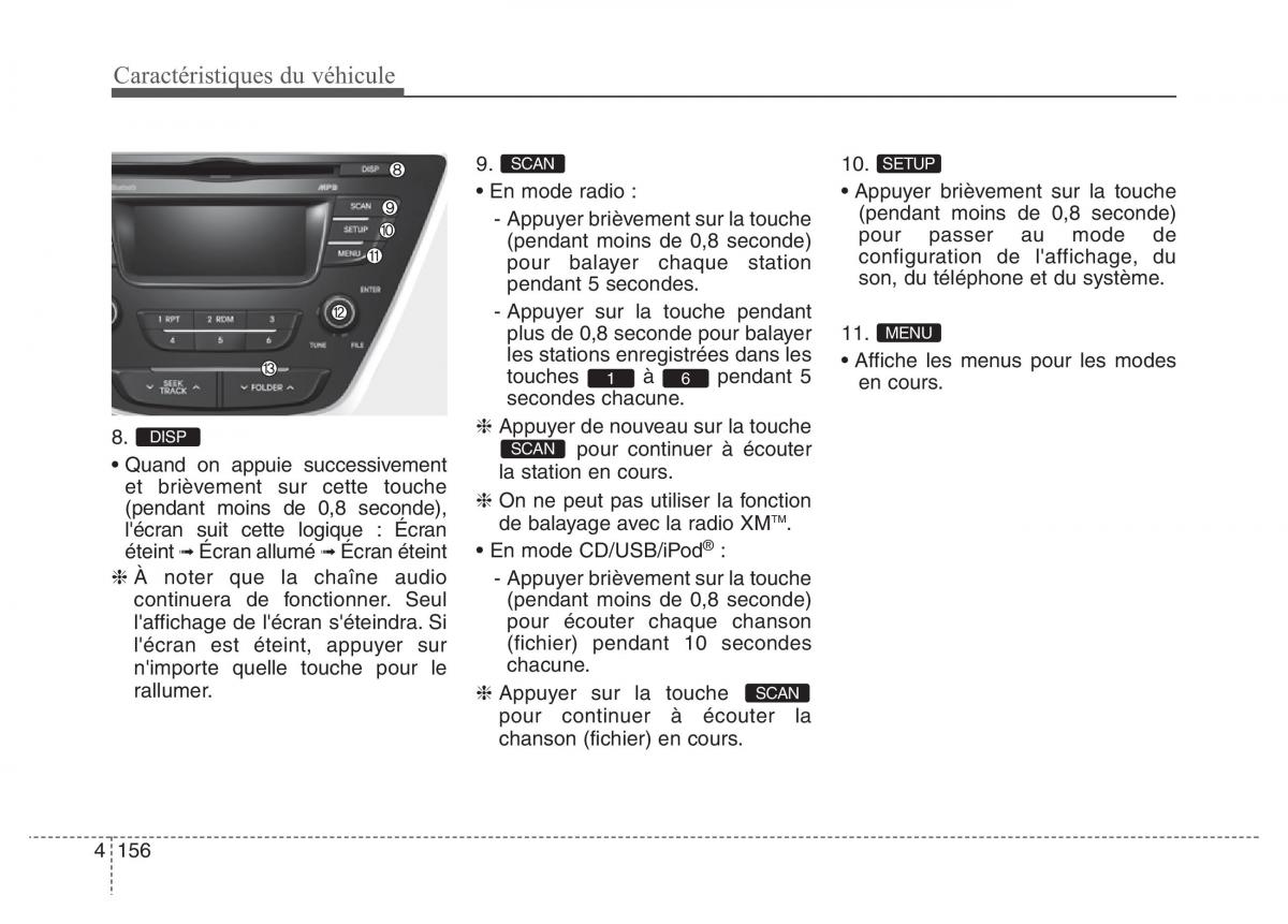 Hyundai Elantra V 5 i35 Avante MD manuel du proprietaire / page 246