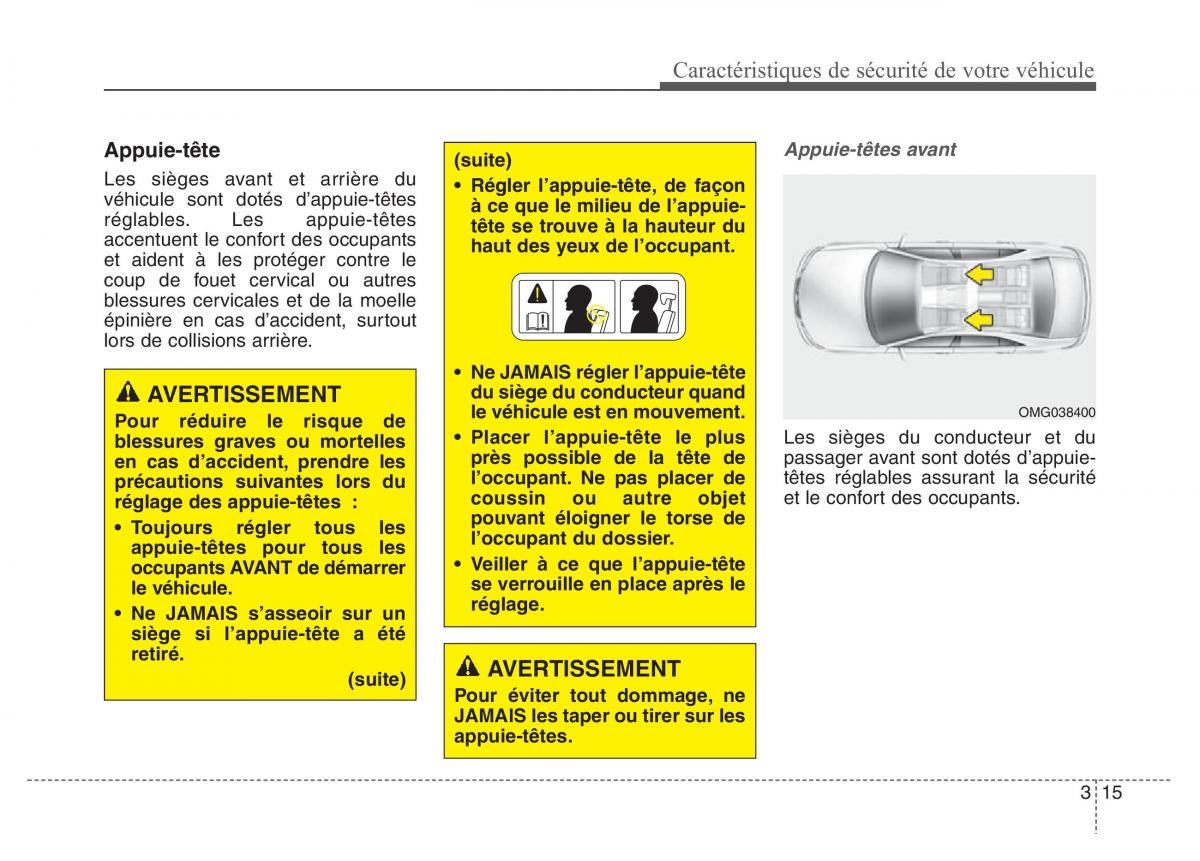 Hyundai Elantra V 5 i35 Avante MD manuel du proprietaire / page 34