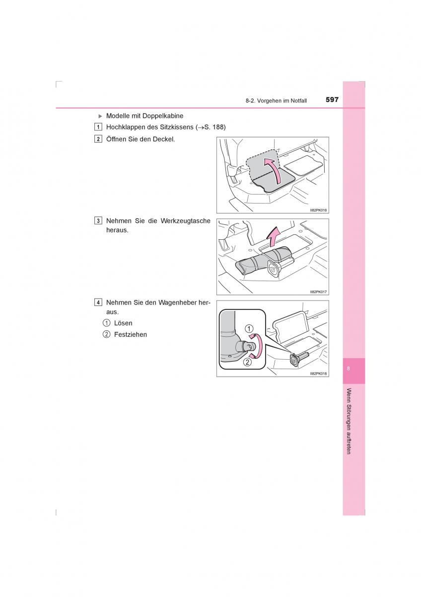 Toyota Hilux VIII 8 AN120 AN130 Handbuch / page 597