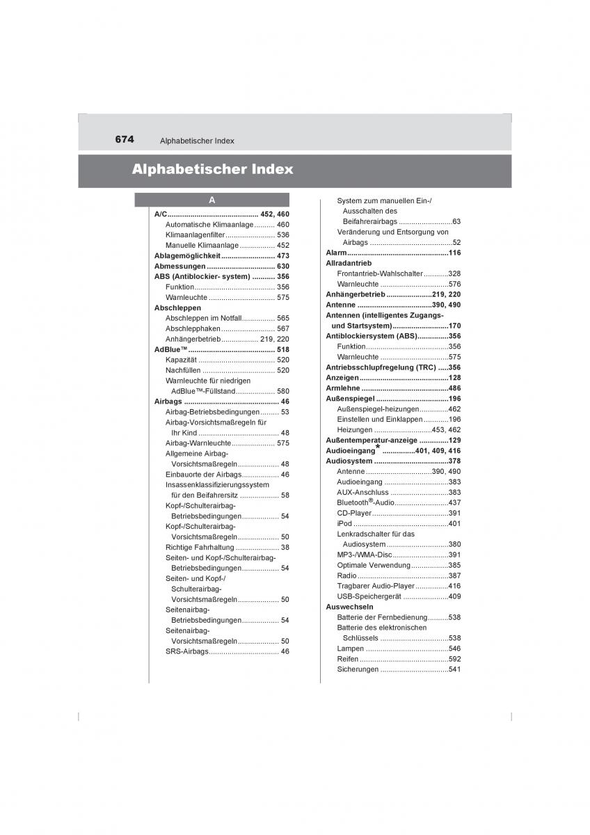 Toyota Hilux VIII 8 AN120 AN130 Handbuch / page 674