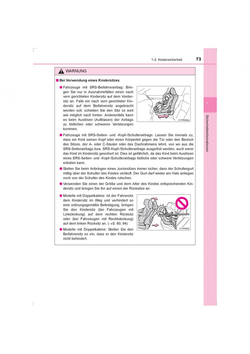 Toyota Hilux VIII 8 AN120 AN130 Handbuch / page 73