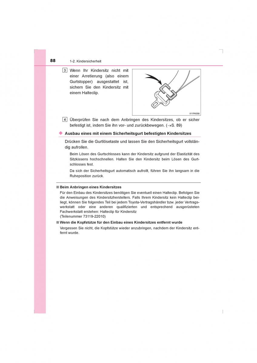 Toyota Hilux VIII 8 AN120 AN130 Handbuch / page 88