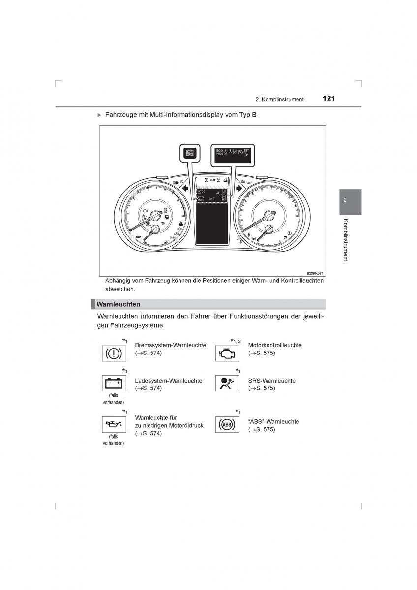 Toyota Hilux VIII 8 AN120 AN130 Handbuch / page 121