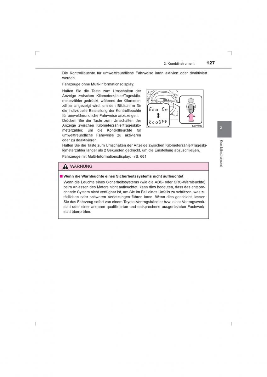 Toyota Hilux VIII 8 AN120 AN130 Handbuch / page 127