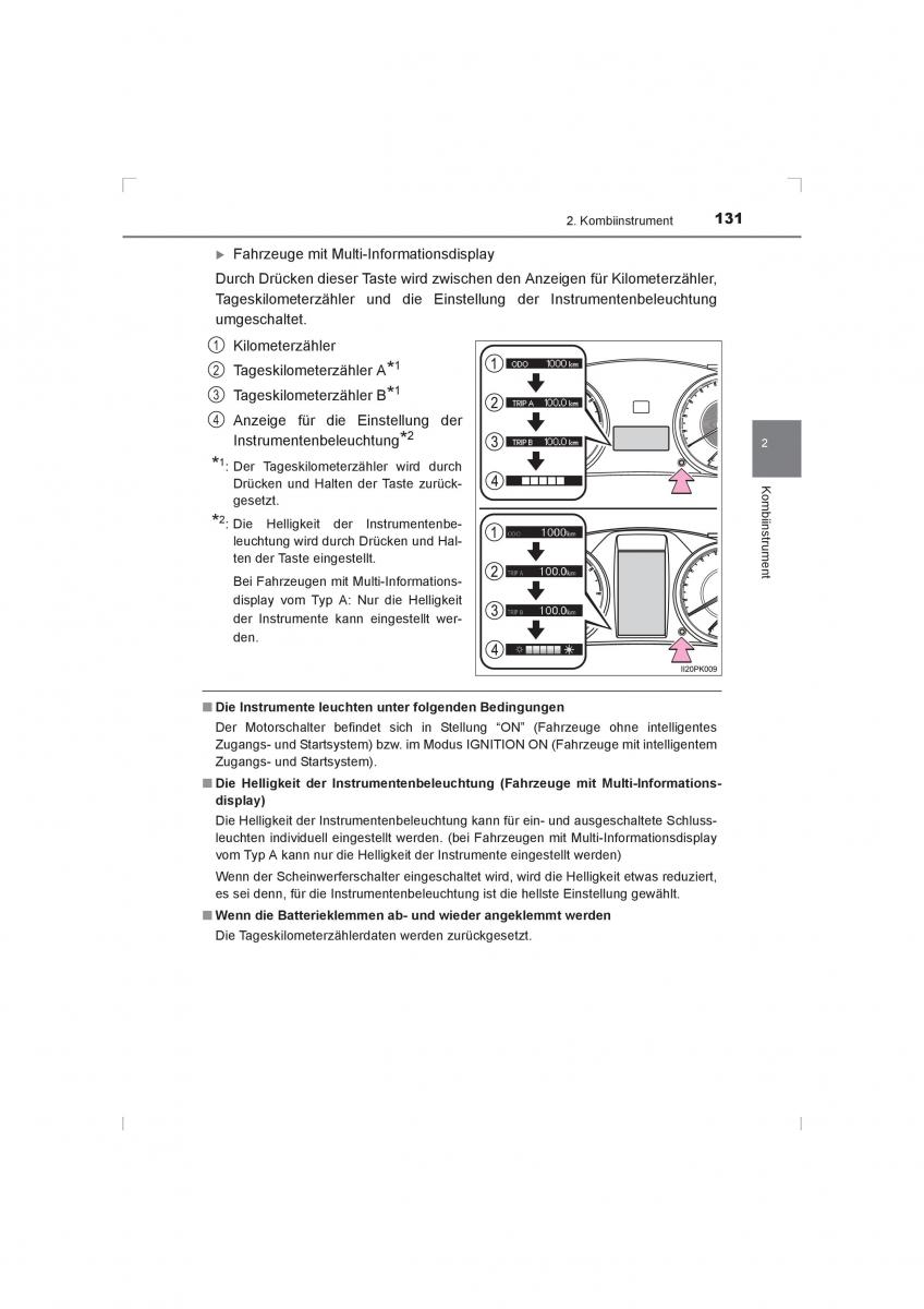 Toyota Hilux VIII 8 AN120 AN130 Handbuch / page 131