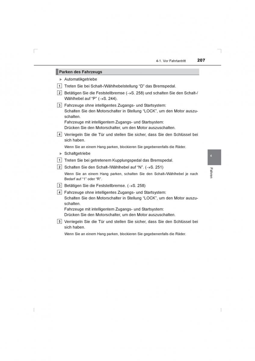 Toyota Hilux VIII 8 AN120 AN130 Handbuch / page 207