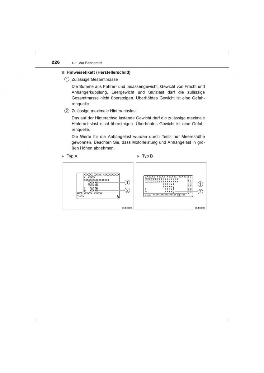 Toyota Hilux VIII 8 AN120 AN130 Handbuch / page 226