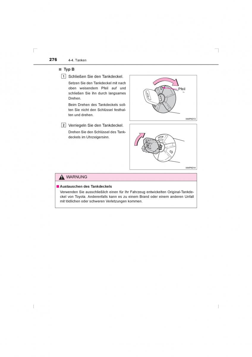 Toyota Hilux VIII 8 AN120 AN130 Handbuch / page 276