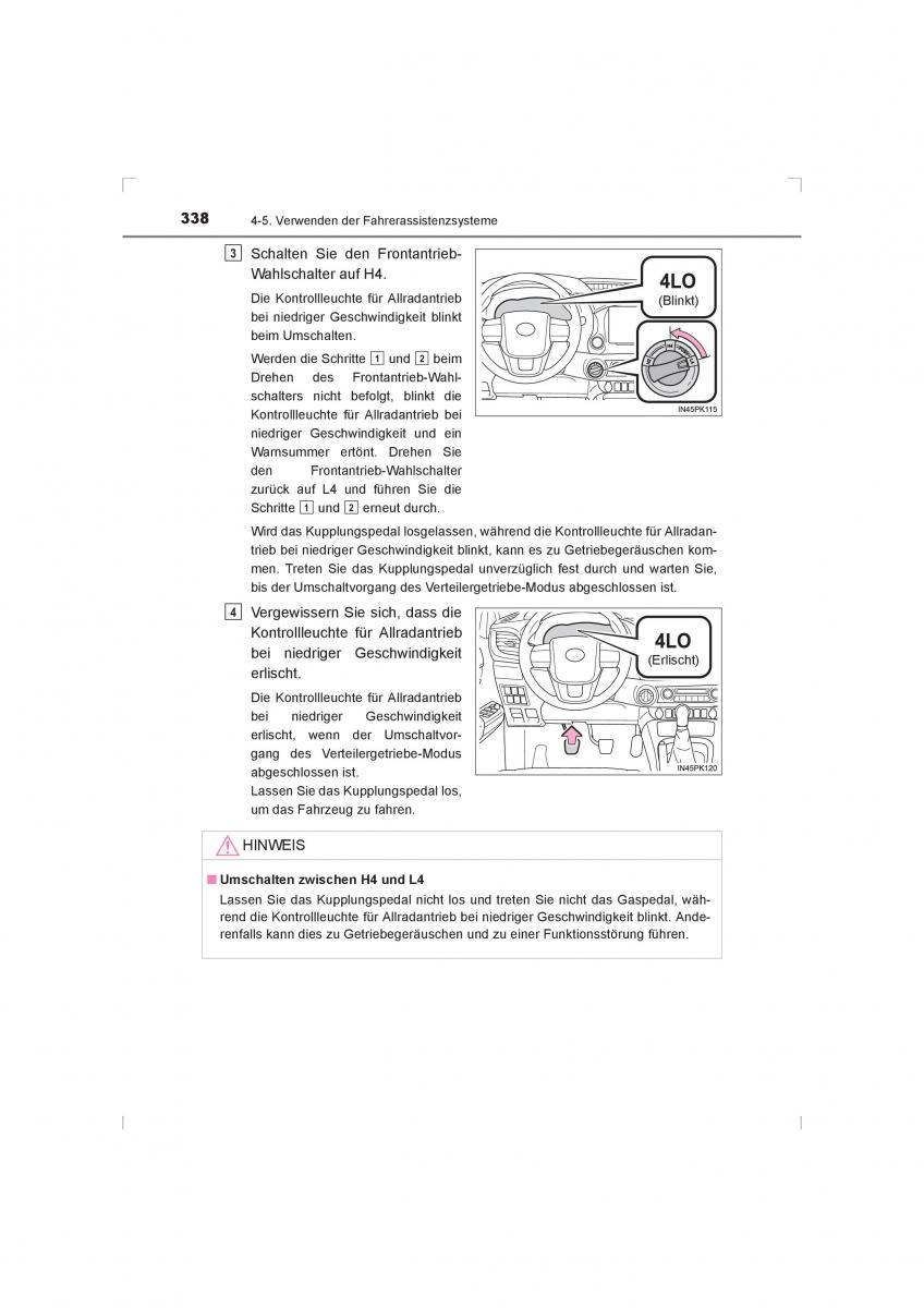 Toyota Hilux VIII 8 AN120 AN130 Handbuch / page 338