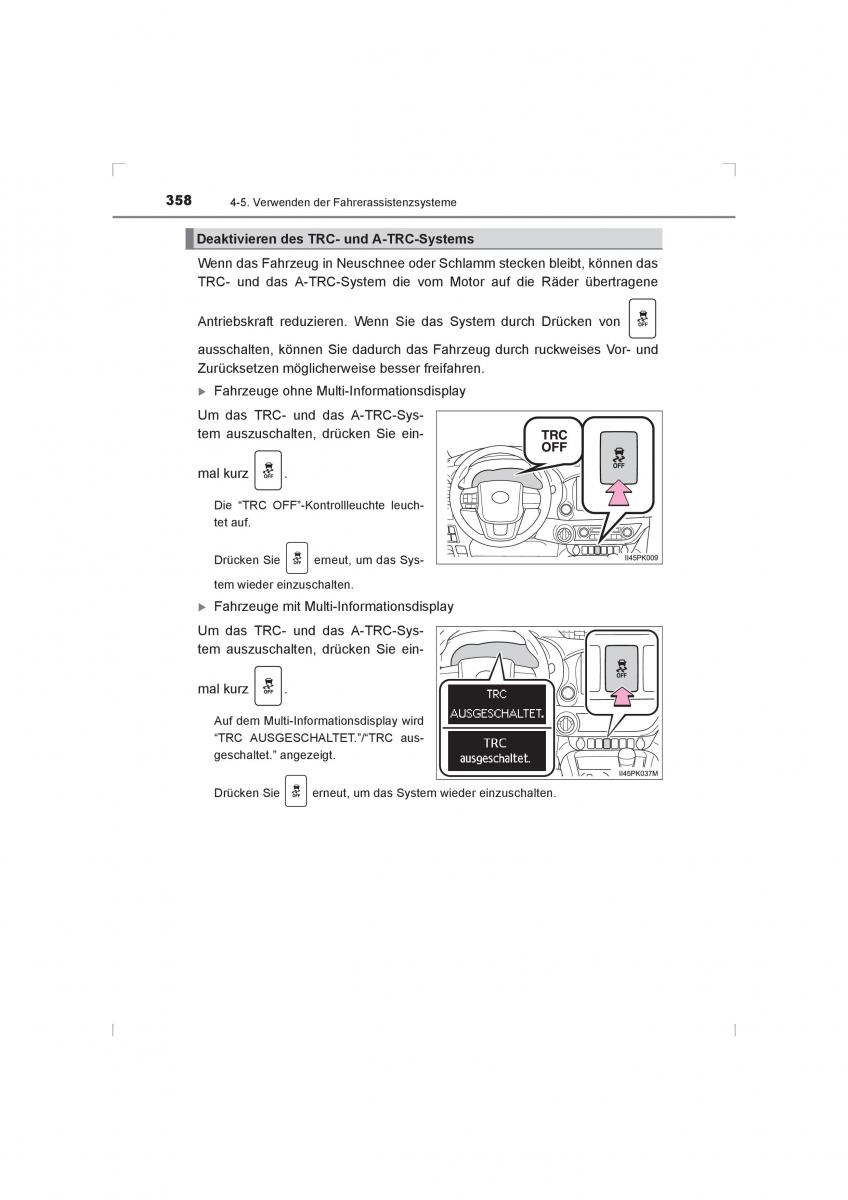 Toyota Hilux VIII 8 AN120 AN130 Handbuch / page 358