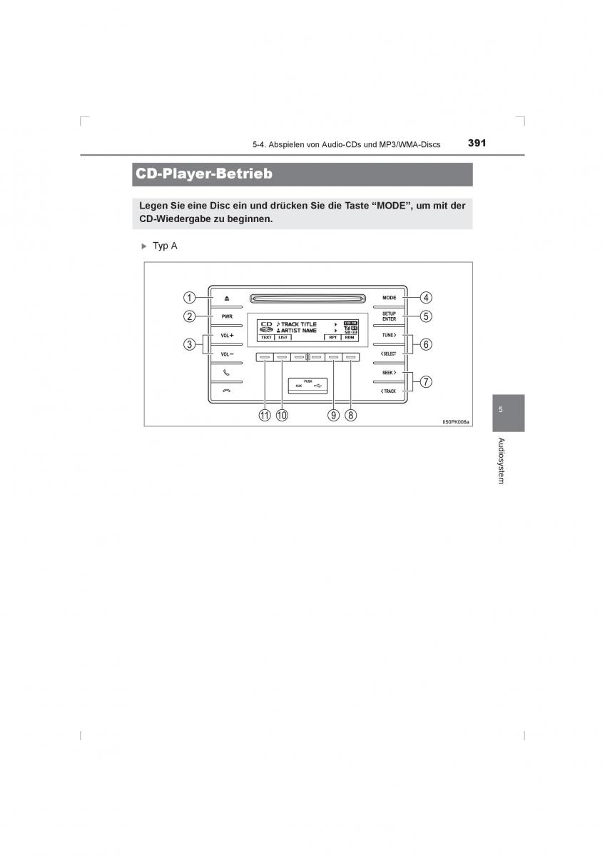 Toyota Hilux VIII 8 AN120 AN130 Handbuch / page 391