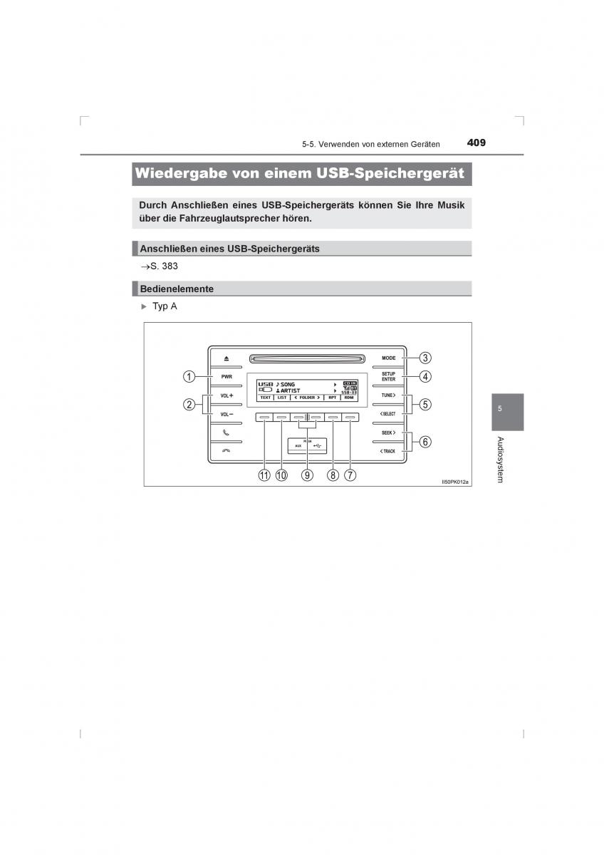 Toyota Hilux VIII 8 AN120 AN130 Handbuch / page 409