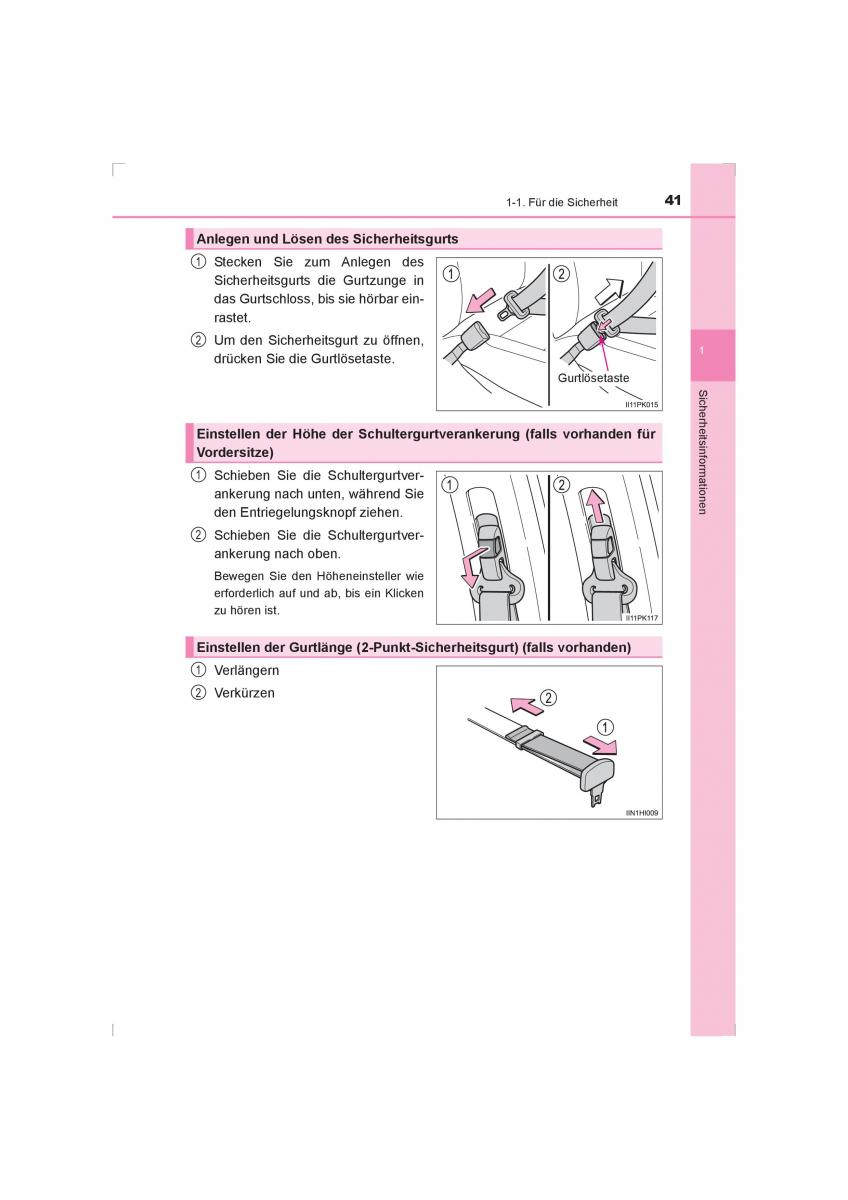 Toyota Hilux VIII 8 AN120 AN130 Handbuch / page 41